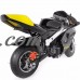 XtremepowerUS Gas Pocket Bike Motorcycle 40cc 4-stroke Engine, Yellow Frame   571180303